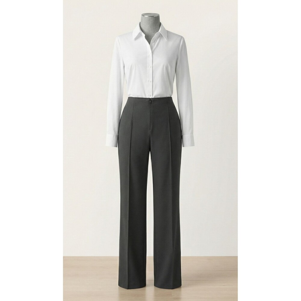Peace of‎ Cloth Womens Size 8 Gray Zipper Front Dress Pants